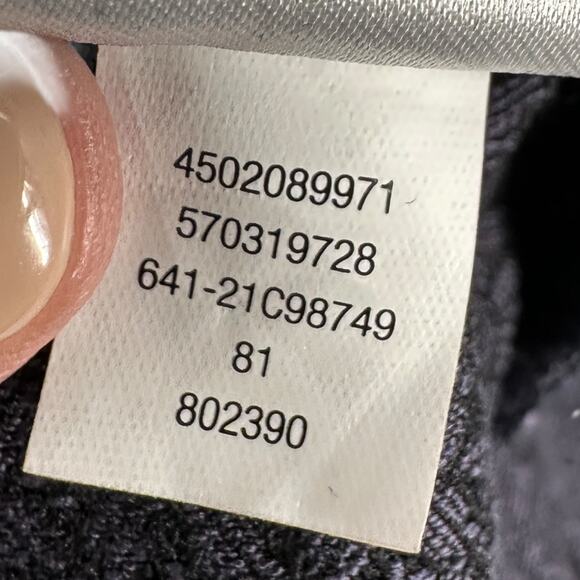 Chico's Gray Geometric Patterned‎ Flat Front Stretch Casual Pants 16 Petite - Picture 5 of 8